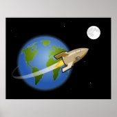 Rocket naar de maan - Poster (Voorkant)