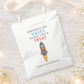 Rocket Outer Space Verjaardagsfeestje Favor Bag Bedankzakje (Geknipt)