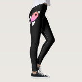 Rocket - Paarse en rozeAbstracte Pop Art. FLY! Leggings (Rechts)