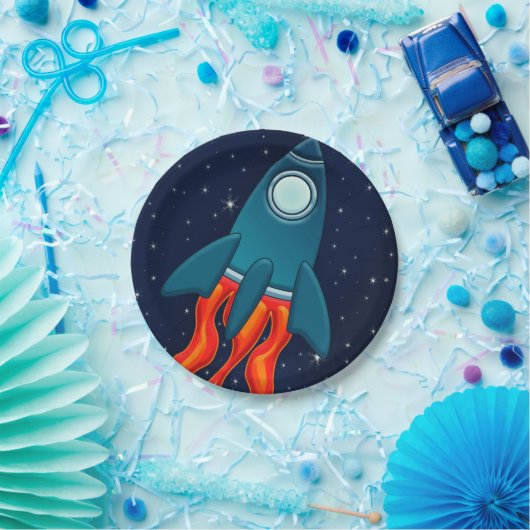 Rocket Papieren Bordje (Feest)
