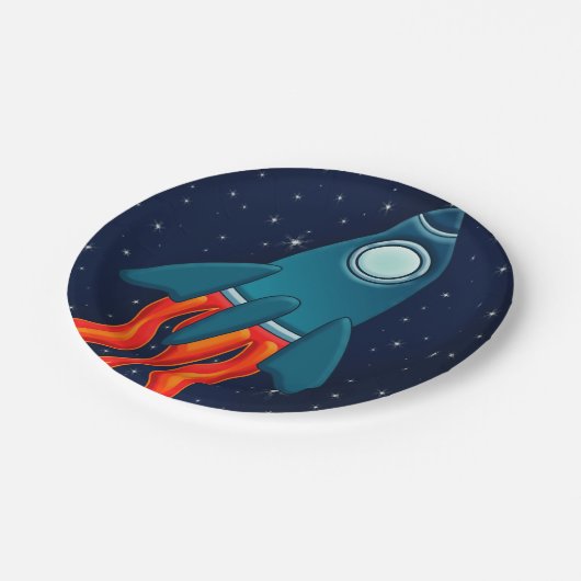 Rocket Papieren Bordje (Gekanteld)