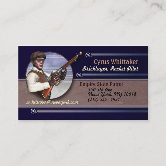 Rocket Pilot #3 Visitekaartjes (Voorkant)