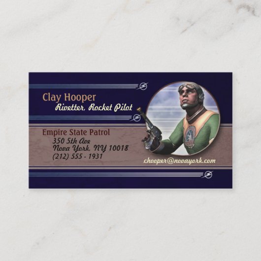 Rocket Pilot #5 Visitekaartjes (Voorkant)
