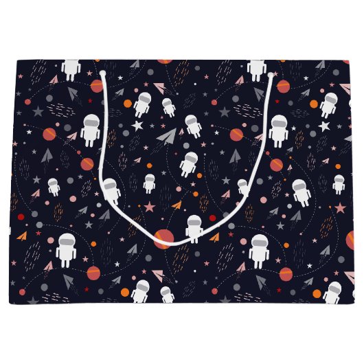 Rocket Planet Star Groot Cadeauzakje (Voorkant)