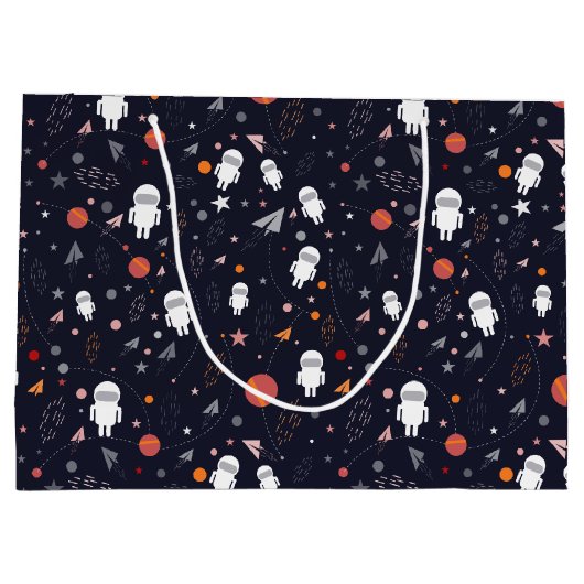 Rocket Planet Star Groot Cadeauzakje (Achterkant)