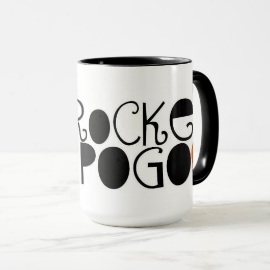 Rocket Pogo Logo Mok (Voorkant rechts)