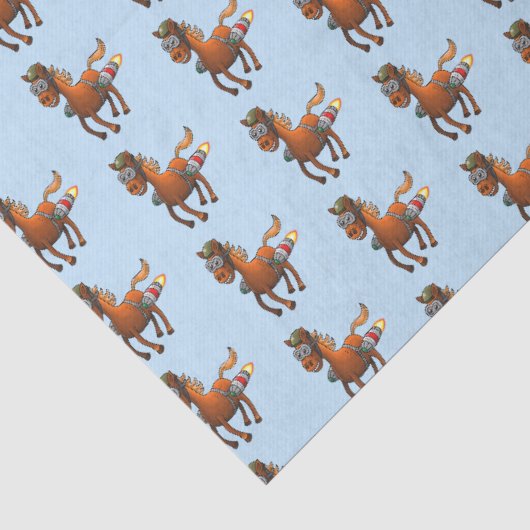 Rocket Pony's verjaardagsvlucht Tissuepapier (Detail)