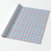 Rocket Pop Plaid - Extra klein Cadeaupapier (Uitgerold)