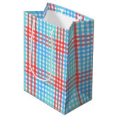 Rocket Pop Plaid - Extra klein Medium Cadeauzakje (Voorkant Gekanteld)