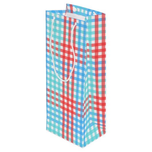 Rocket Pop, Plaid Wijn Cadeautas (Achterkant Gekanteld)
