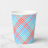 Rocket Pop, Small Plaid Papieren Bekers (Achterkant)