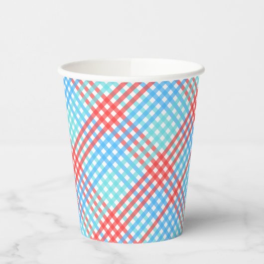 Rocket Pop, Small Plaid Papieren Bekers (Links)