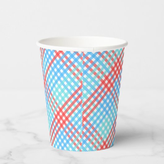Rocket Pop, Small Plaid Papieren Bekers (Rechts)