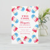 Rocket Pop Zomer Popsicle Twee Koele 2e Verjaardag Kaart (Staand voorkant)