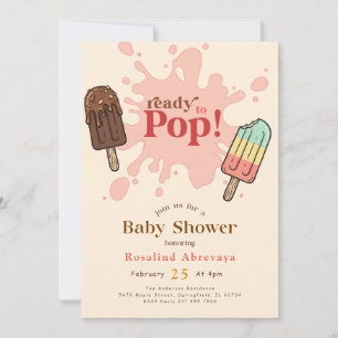 Rocket Pop Zomer Waterverf Popsicle Baby Shower Kaart
