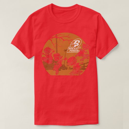 Rocket Power Halloween Haunted Sunset Action Group T-shirt (Design voorkant)