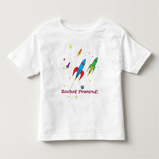 Rocket Powered! Kinder Shirts (Voorkant)
