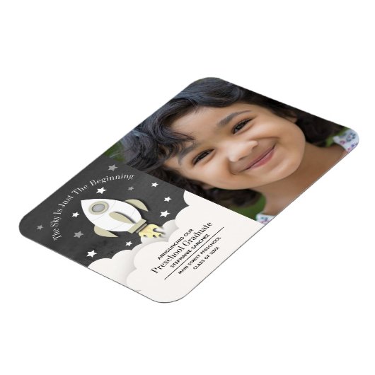 Rocket Preschool Afstuderen Photo Magnet Magneet (Linkerzijde)