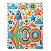 "Rocket Rainbow" Spiral Notitieboek (Voorkant)