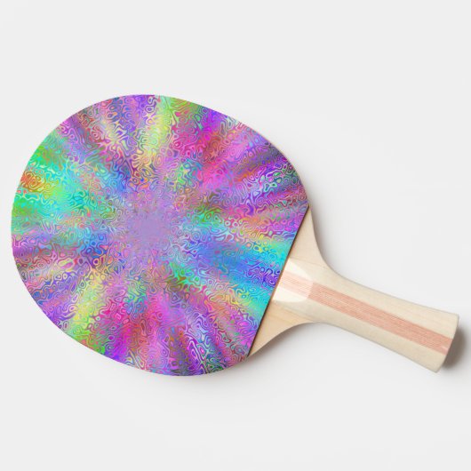 Rocket Rainbow Tafeltennisbatje (Zijkant)