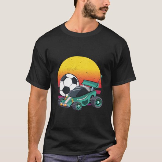 Rocket Rc Voetbal Auto Liga T-shirt (Voorkant)