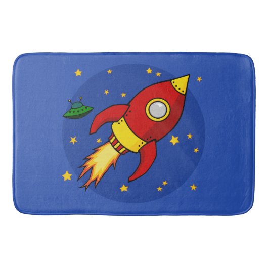 Rocket Red Large Bath Mat (Voorkant)