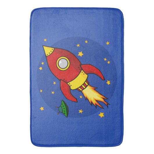 Rocket Red Large Bath Mat (Voorkant Verticaal)