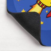 Rocket red yellow Mousepad Muismat (Hoek)