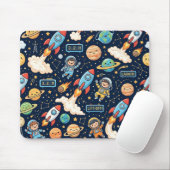 Rocket Rocket Muismat – Ruimteraketpatroon (Met muis)