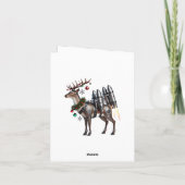 Rocket Santa Christmas-Kaart Kaart (Achterkant)