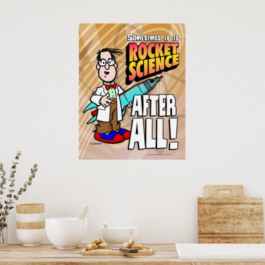 Rocket Science Poster (Keuken)