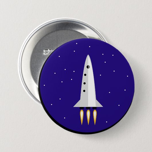 Rocket Science Ronde Button 7,6 Cm (Voorkant /achterkant)