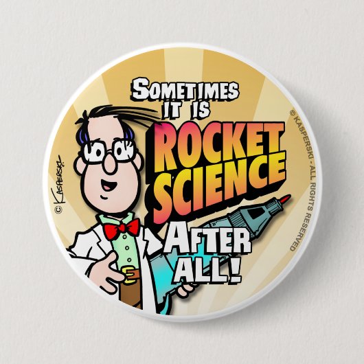 Rocket Science Ronde Button 7,6 Cm (Voorkant)