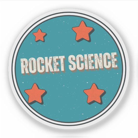 Rocket Science Sticker (Voorkant)