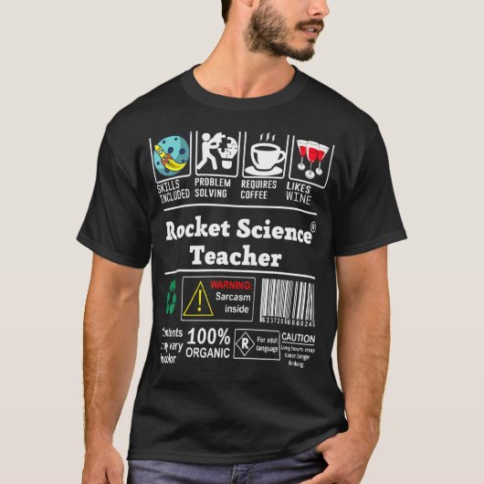 Rocket Science Teacher Skills Inclusive Problem So T-shirt (Voorkant)