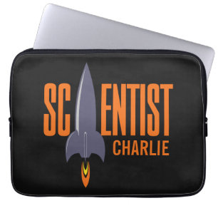 Rocket Scientist aangepaste monogram laptophoezen Laptop Sleeve