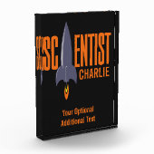 Rocket Scientist aangepaste naam blok award (Links)