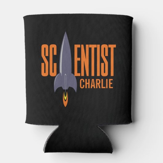 Rocket Scientist aangepaste naam drink koelers Blikjeskoeler (Achterkant)