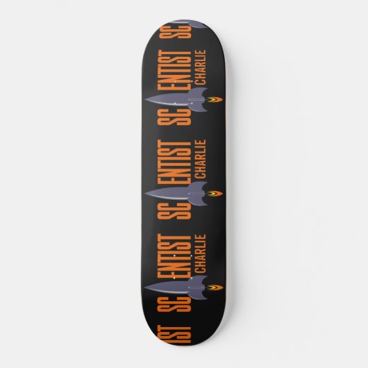Rocket Scientist aangepaste naam skateboards (Voorkant)