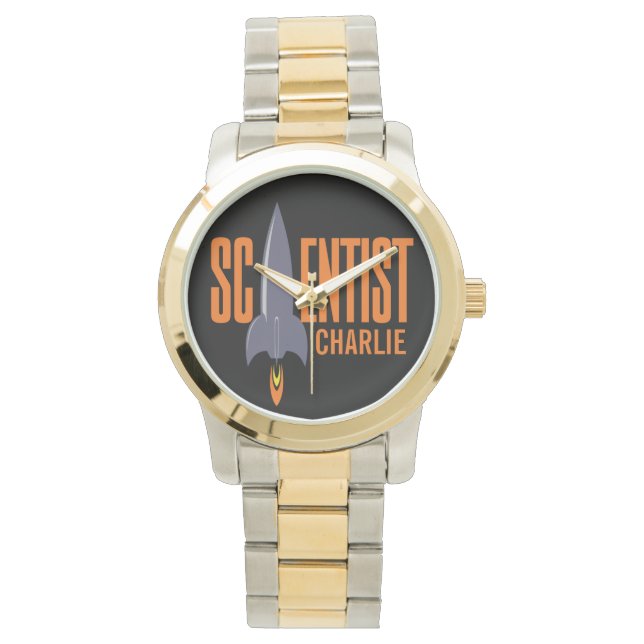 Rocket Scientist aangepaste naamhorloges Horloge (Voorkant)