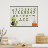 Rocket Scientist ABC HOMESCHOOL-TEACHER Poster (Keuken)
