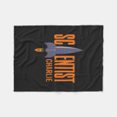Rocket Scientist douanenaam fleece blanket Deken (Voorkant (Horizontaal))