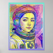ROCKET SCIENTIST GIRL POSTER (Voorkant)