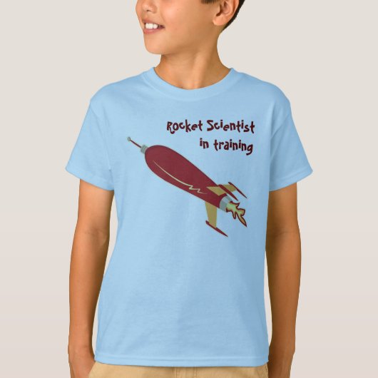 Rocket Scientist in opleiding T-shirt (Voorkant)