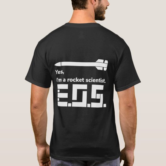 Rocket Scientist T-Shirt (Achterkant)