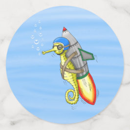 Rocket Seahorse Confetti
