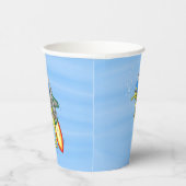 Rocket Seahorse Papieren Bekers (Rechts)