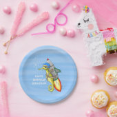 Rocket Seahorse Papieren Bordje (Feest)