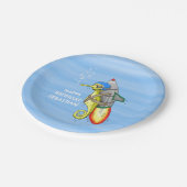 Rocket Seahorse Papieren Bordje (Gekanteld)