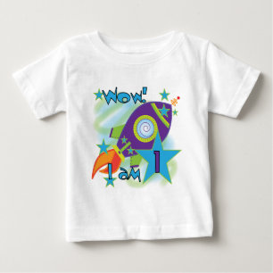 Rocket Ship 1st Birthday Tshirts en cadeaus